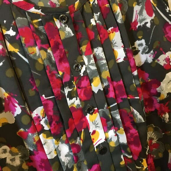 RACHEL Rachel Roy Spring Pintuck Floral Tunic Dress - Picture 8 of 16